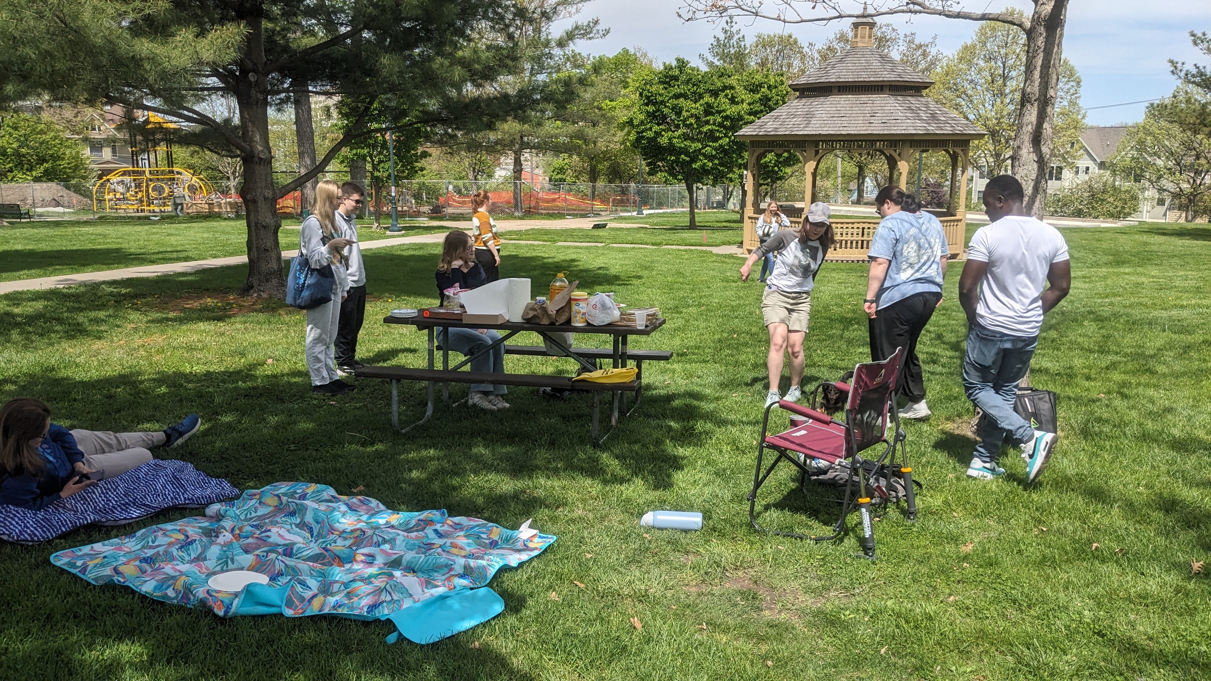 A second group photo from the end-of-semester gathering