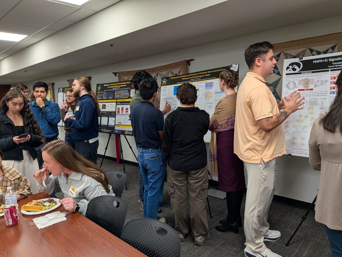 More lively discussions during the retreat poster session